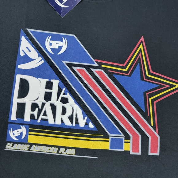 Vintage Phat Farm T-Shirt Men's Size 2XL Black Short Sleeve Made In USA Hip Hop - Picture 1 of 10